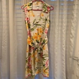 Tommy Bahama linen tropical print dress